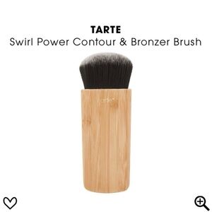 Tarte Swirl Power Contour & Bronzer Brush - Black and Tan